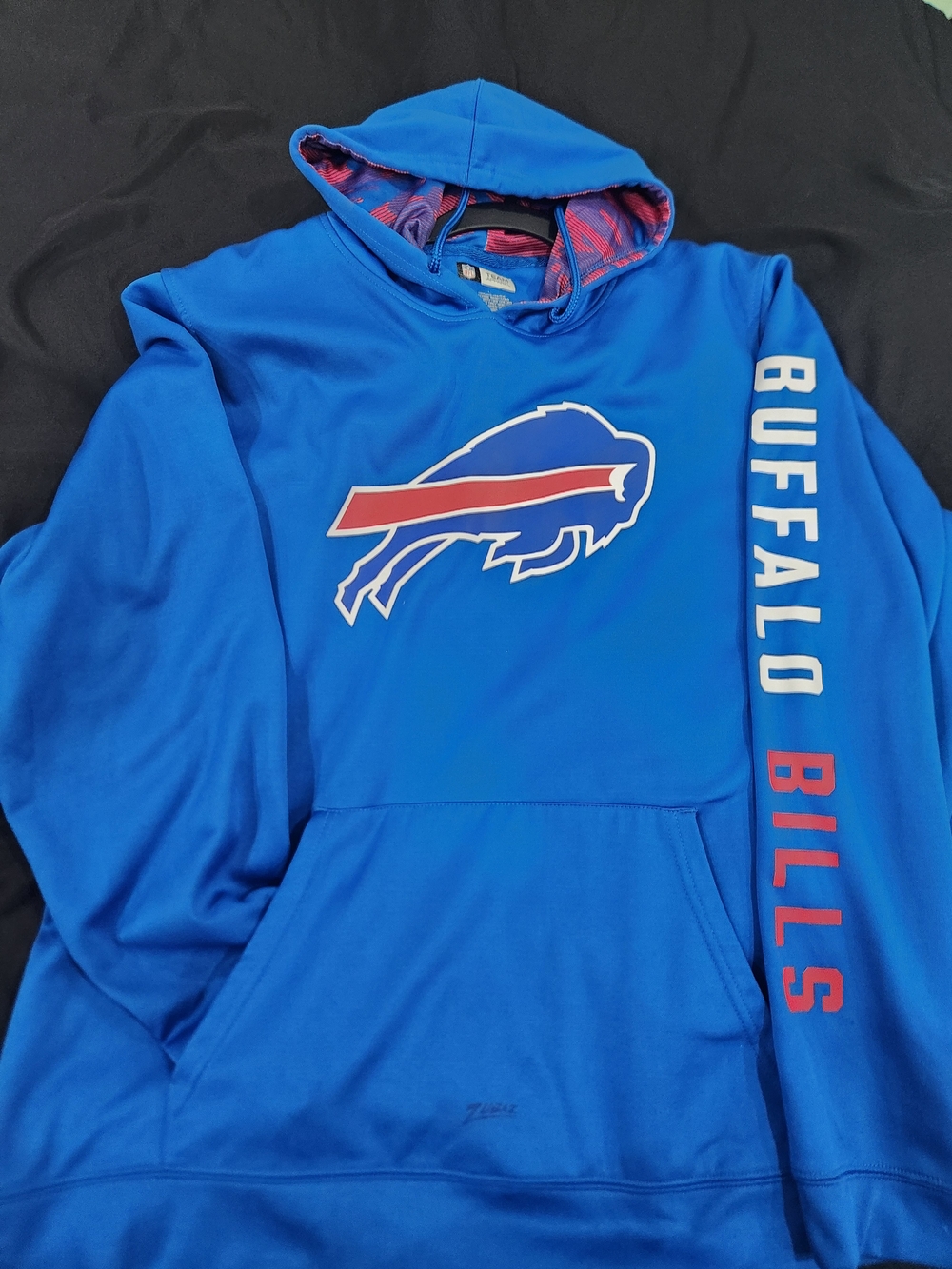 Buffalo Bills Blue Pullover Hoodie with Team Logo